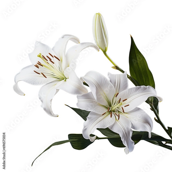Fototapeta white lily flower