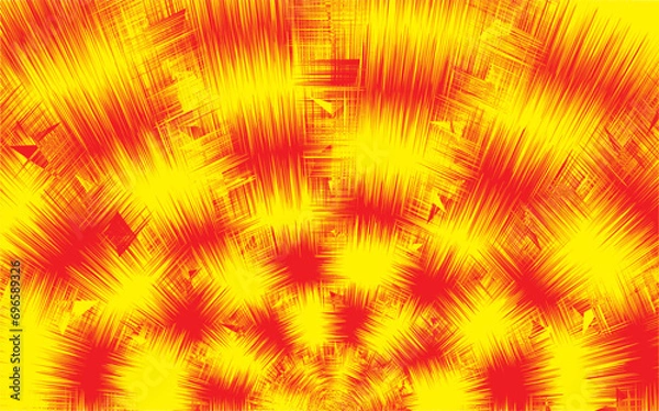 Fototapeta abstract orange and yellow background with explosion  