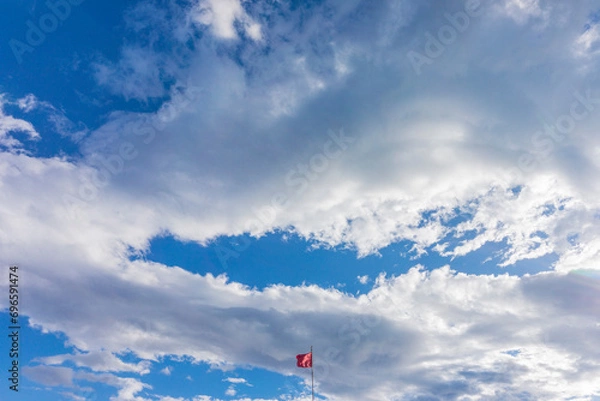 Obraz Flag Amidst the Clouds