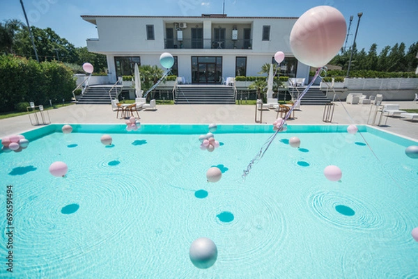 Obraz Luxurious Poolside Party