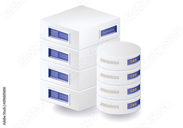 Fototapeta Hosting server database management