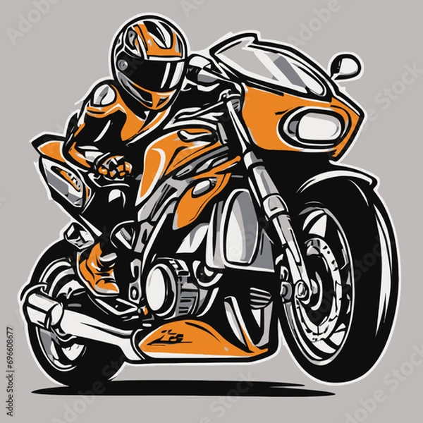 Fototapeta Motorcycle Logo Eps Format Design Very Cool