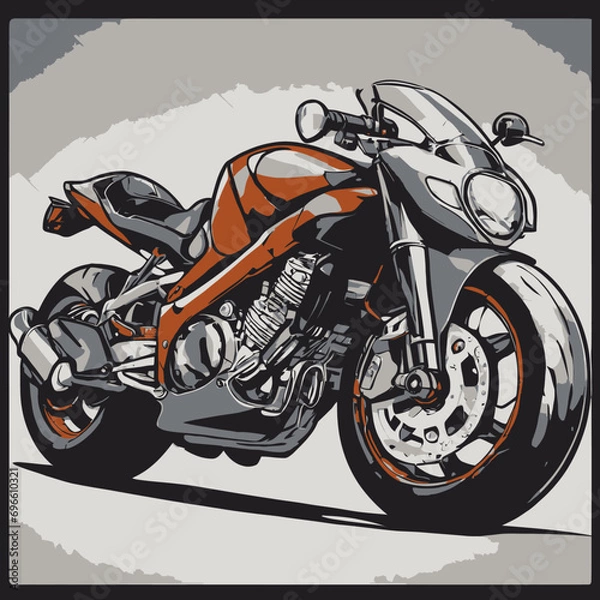Fototapeta Motorcycle Logo Eps Format Design Very Cool