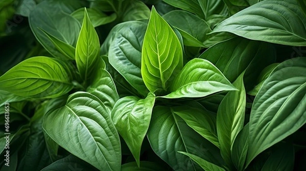 Obraz leaves background with generative ai