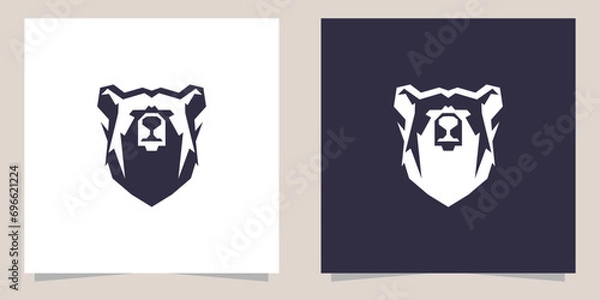 Obraz bear logo design vector