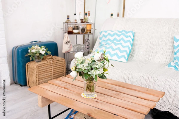 Obraz Salon rétro industriel