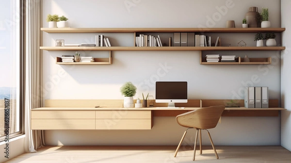 Fototapeta design, interior, modern, window, decoration, furniture, ideas, scandinavian, picture, cozy, frame, wood, stylish, minimalism, home, decor, background, house, bright, living, illustration, rustic, nat