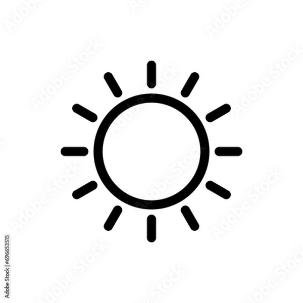 Fototapeta Sun icon vector. Brightness icon vector.