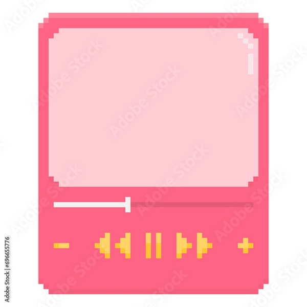 Obraz Pixel music player ui 1
