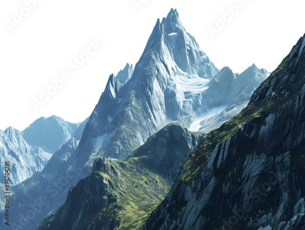 Fototapeta mountain peak on transparent background
