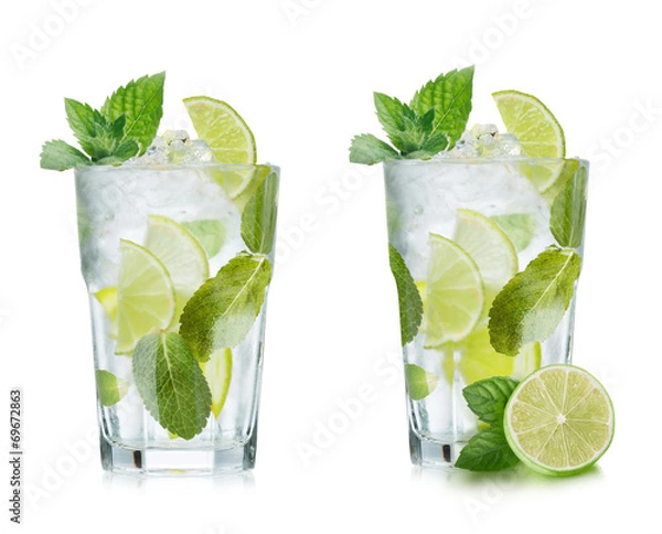 Obraz Mojito na białym tle