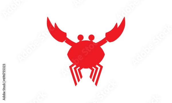 Obraz Red Crab Logo
