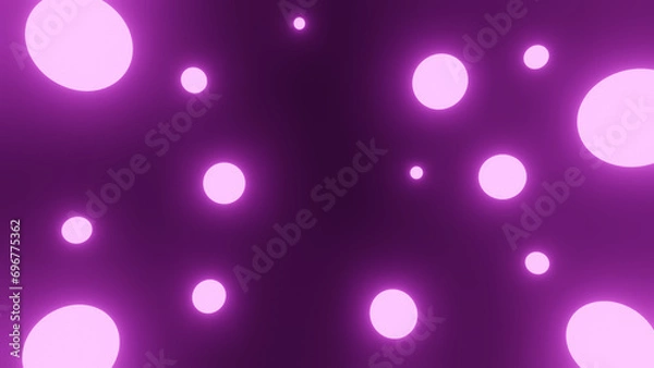 Obraz glowing shiny purple balls for background