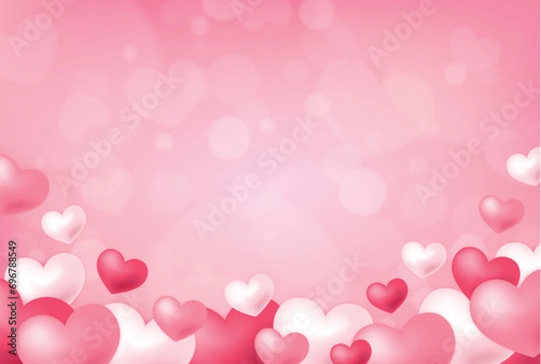 Obraz ハートの背景イラスト