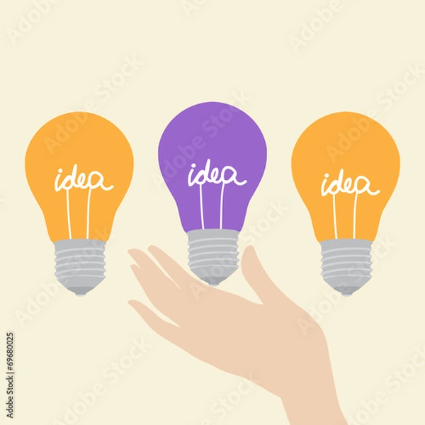 Obraz Choosing the creative idea