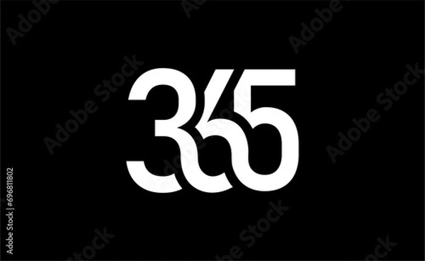 Fototapeta 365 Letter Initial Logo Design Template Vector Illustration