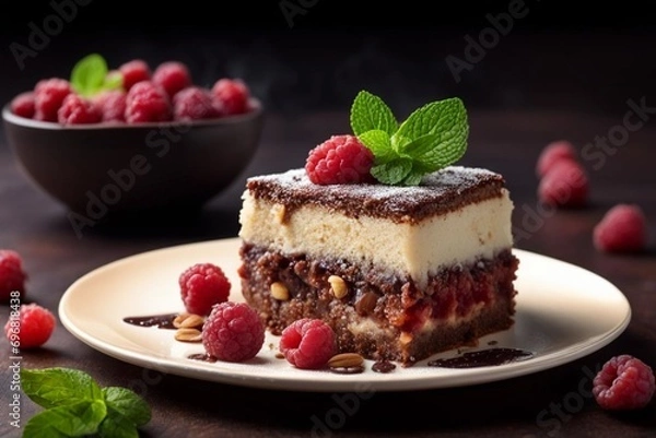 Obraz cheesecake with berries