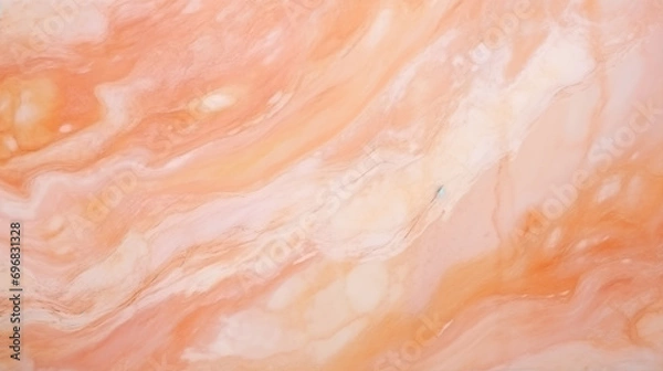 Fototapeta Abstract peach fuzz color marble marbled stone background, copy paste area for texture 