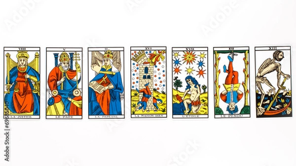 Fototapeta Losowanie karty tarota