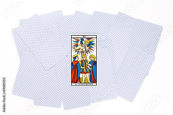 Fototapeta Tarot card love draw