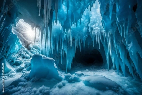 Obraz ice cave in winter