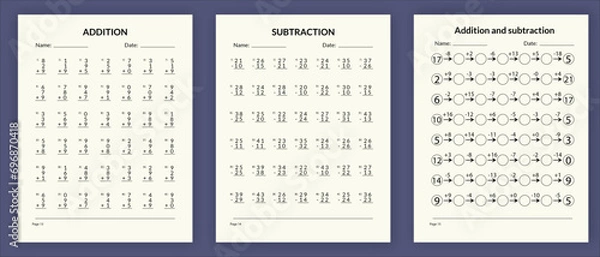 Obraz Kid's-Math-Worksheets-(13-15)