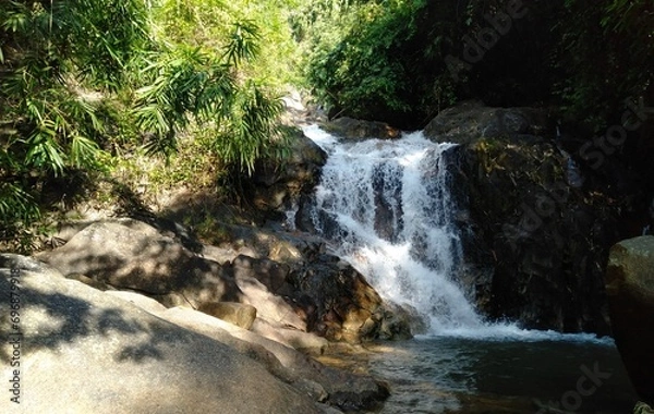 Fototapeta waterfall in the forest