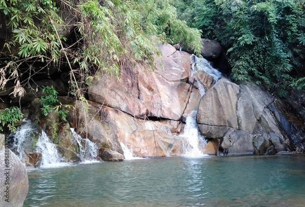 Fototapeta waterfall in the forest
