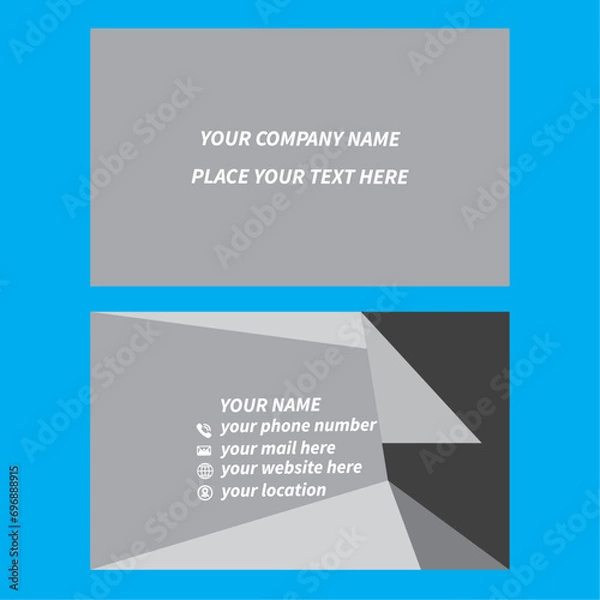 Fototapeta Luxury, unique, corporate vector eps business card template design free download for your company 
or personal use.