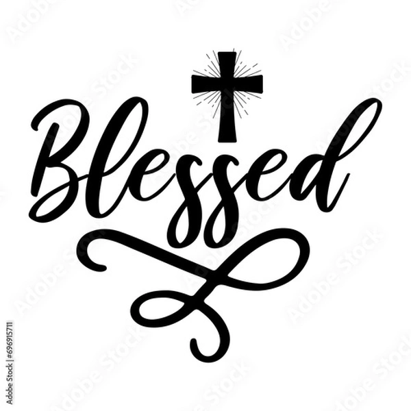 Fototapeta Blessed Svg