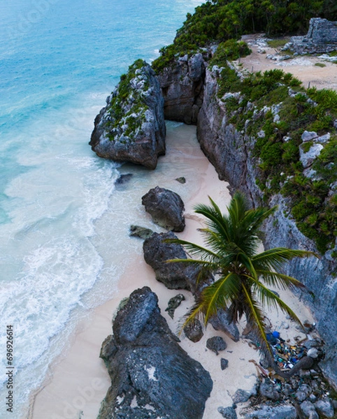 Obraz Tulum beach from above