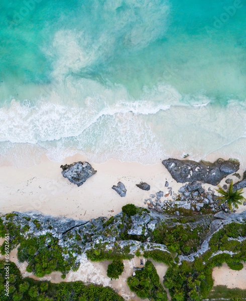 Obraz Tulum beach from above
