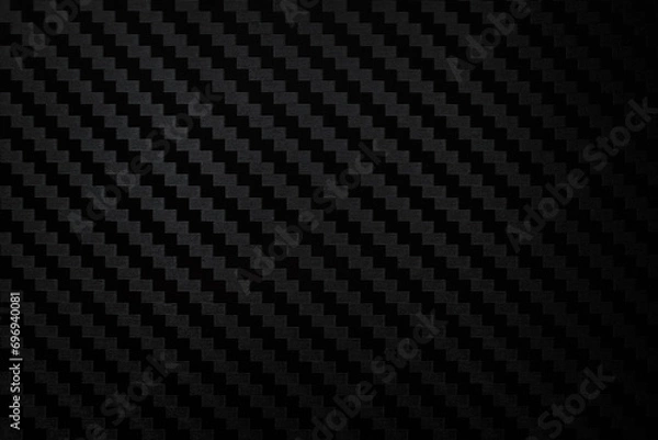 Obraz Carbon fiber composite raw material background. Carbon fiber texture. Dark Gray background with lighting.