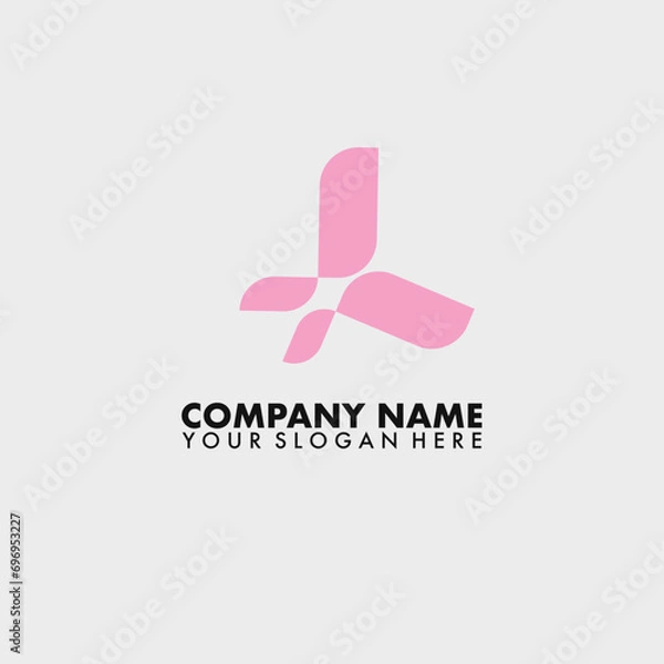 Obraz Flying butterfly logo vector template.
