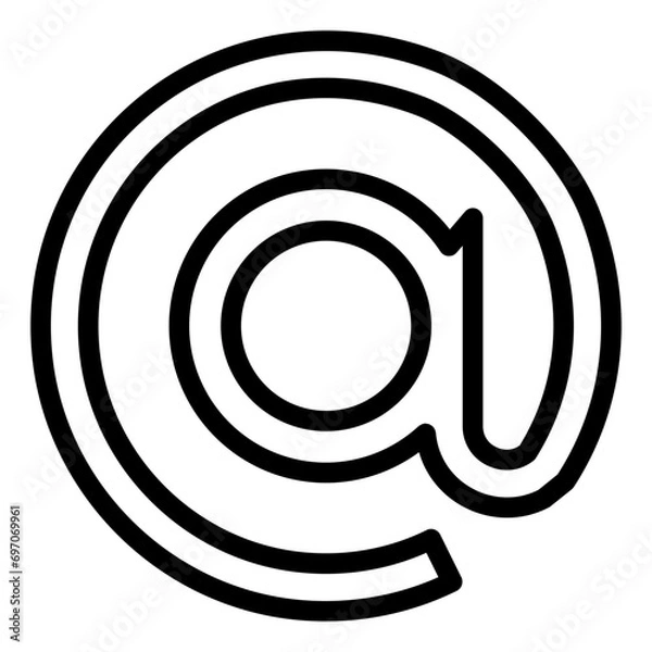 Fototapeta At Email icon
