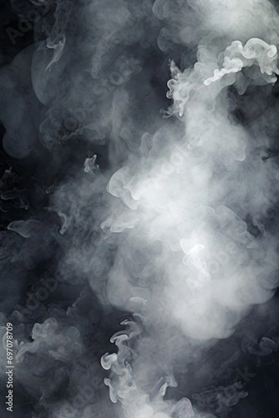 Fototapeta Background. Smoke's Majesty. Captivating Monochrome Capture