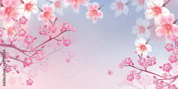 Fototapeta 桜　梅　春　風景　背景	