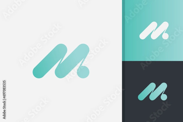 Obraz abstract letter m logo design icon vector template
