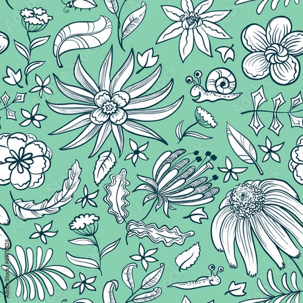 Obraz doodle seamless pattern