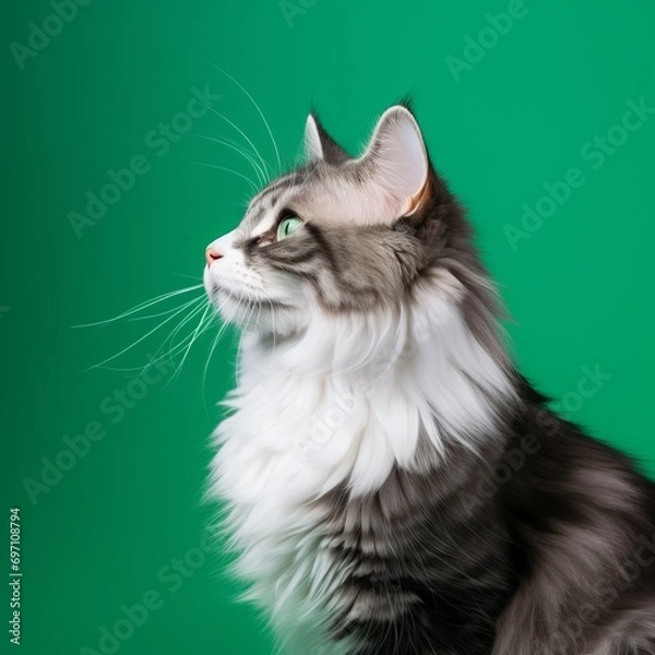 Obraz Cat looking on the side