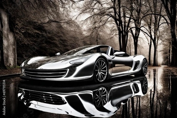 Obraz car on the road