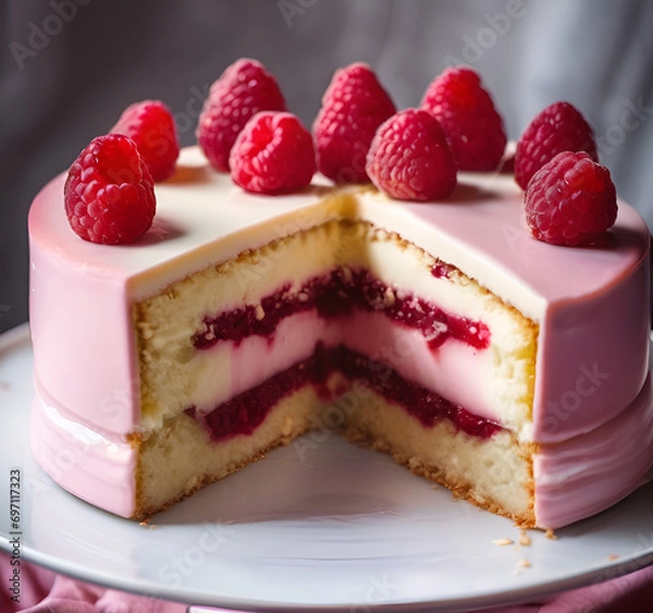 Obraz ラズベリーケーキ