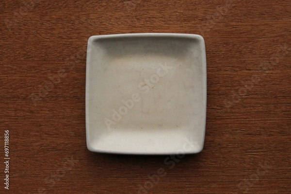 Obraz 四角い陶器の器（合成用）