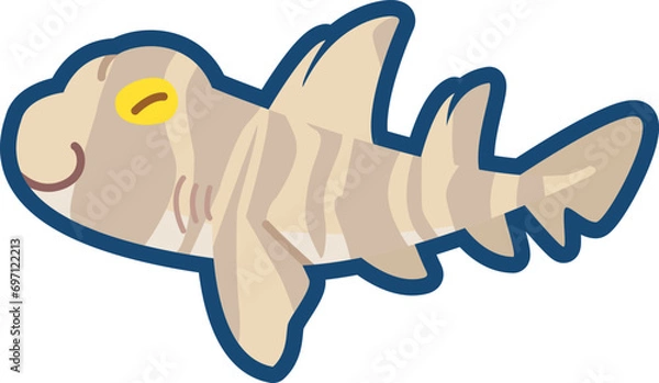 Obraz かわいいネコザメのイラスト