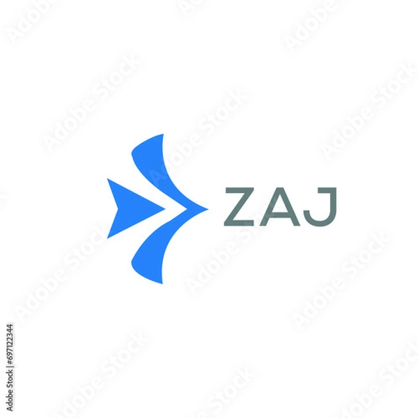Fototapeta ZAJ Letter logo design template vector. ZAJ Business abstract connection vector logo. ZAJ icon circle logotype.

