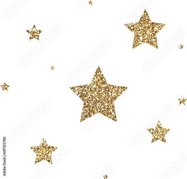 Obraz Gold Glitter Stars