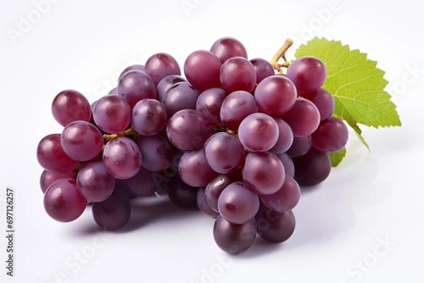 Obraz 白背景のぶどう