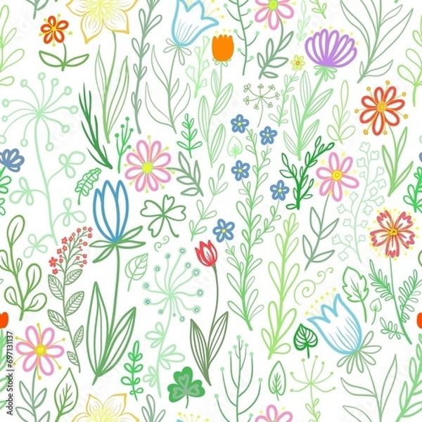 Obraz seamless floral pattern