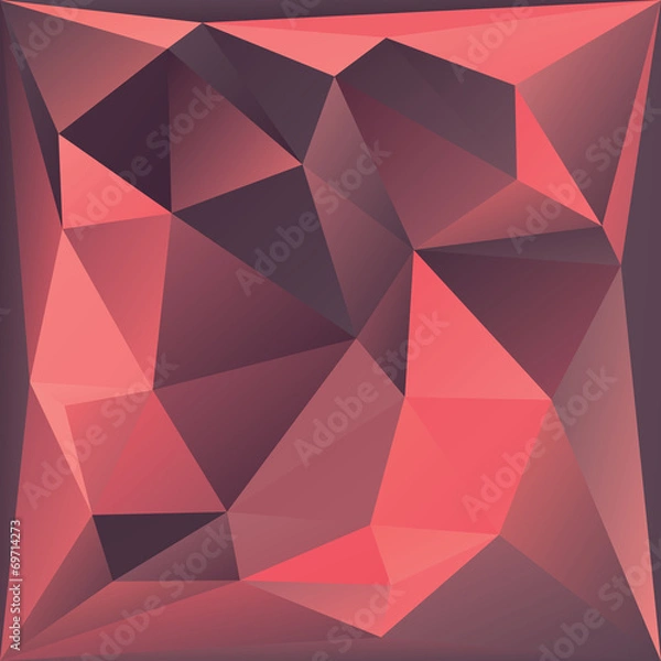 Fototapeta An abstract polygon style vector background