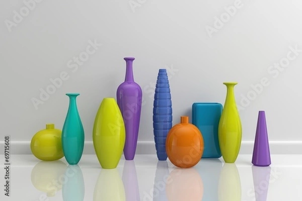 Obraz 3d rendered interior composition